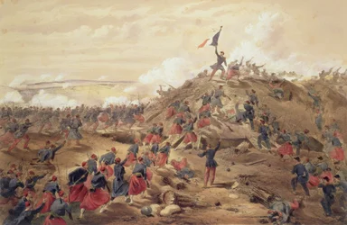 De aanval op de Malakoff, plaat uit 