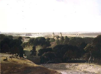 Een Uitzicht op Londen vanuit Greenwich Park