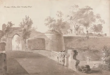 Brug en Patna-poort en Monghyr-fort