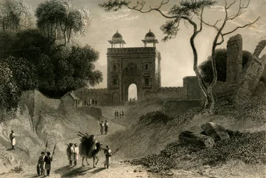 De Agra Poort, Chauter Serai, 1835
