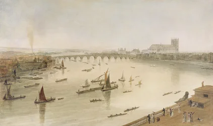 Westminster Bridge vanaf Somerset House, 1805