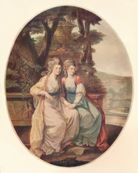 De hertogin van Devonshire en Lady Duncannon