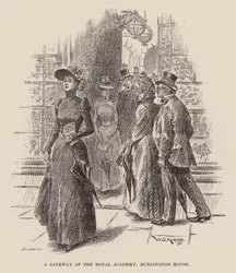 Een poort van de Koninklijke Academie, Burlington House