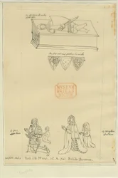 Tamworth Church - Graf: tracering in inkt, nd [?17e eeuw] (tekening)