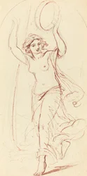Dansende Vrouw met een Tamboerijn