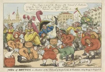 Hollanders willen het achterwerk van Napoleon kussen, 1811