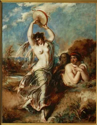 Bacchante met tamboerijn ...