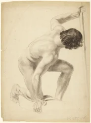 Studie van een mannelijke figuur