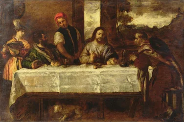 Emmaüsgangers, naar Titiaan (olieverf op doek)