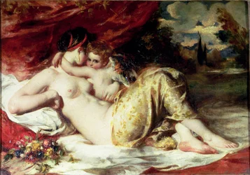Venus en Cupido, ca.1830 (olieverf op doek)