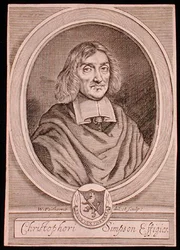Portret van Christopher Simpson (c.1605-69)