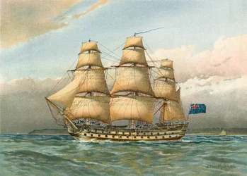 Oorlogsschip rond 1760