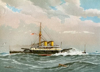 HMS Rodney, Royal Navy 1e klasse slagschip, ca. 1890-1893