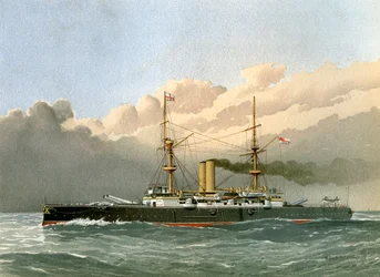 HMS Royal Sovereign, Royal Navy 1e klasse slagschip, ca. 1890-1893