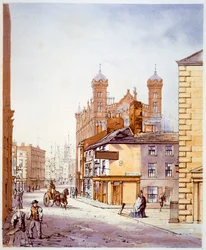 Het Zeemanshuis, vanaf Hanover Street, Liverpool, 1864