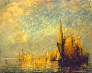 Zonsondergang, San Giorgio, Venetië