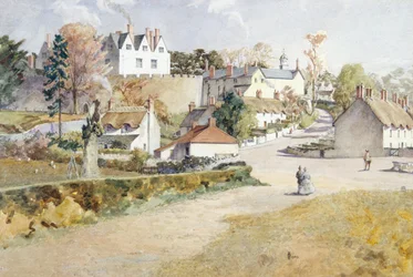 Kasteel St. Fagans (aquarel)