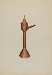 Walvisolielamp, ca. 1938