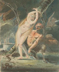Amymone met een wellustige sater, 1770-80