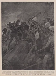 Vernietiging van een vijandelijk kanon, de verrassing van Gun Hill buiten Ladysmith