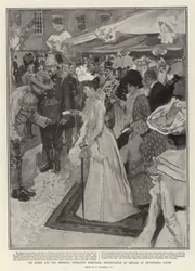 De koningin en de Imperial Yeomanry Hospitals, uitreiking van medailles bij Devonshire House