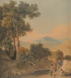 Landschap met figuren
