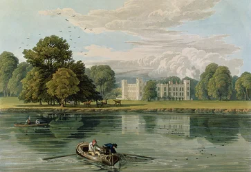 Sion House, gegraveerd door Robert Havell (1769-1832) 1815 (kleurgravure)