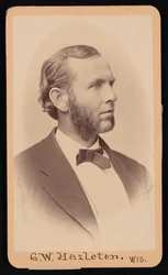 Portret van Gerry Whiting Hazleton 1829-1920