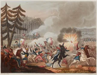 Slag bij Barrosa op 5 maart 1811, gegraveerd door J.C. Stadler, gepubliceerd 1818