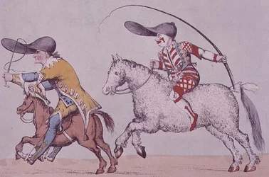 Joseph Grimaldi als de clown 