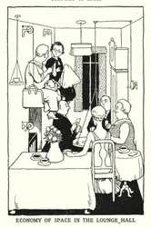 Ruimtebesparing in de loungehal