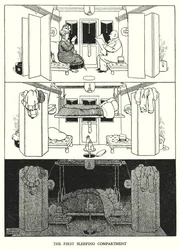 Illustratie voor Railway Ribaldry door W Heath Robinson