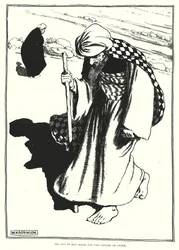 Vertrokken in grote haast naar de hoofdstad van China (gravure)