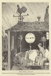 Wat zal ik aantrekken? Bedside-voorziening voor het wisselvallige seizoen, om de staat van het weer aan te geven en wat je moet dragen als je 