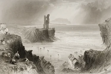 Ballybunnion, County Kerry, Ierland, uit 