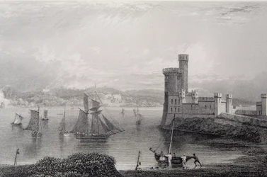 Black Rock Castle, nabij Cork, Ierland, 1830s