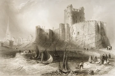 Carrickfergus Castle, County Antrim, Noord-Ierland, uit 