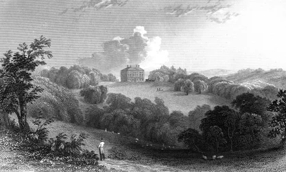 Copped Hall, Essex, gegraveerd door Thomas Garner, 1832