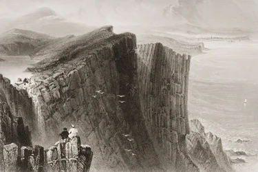 Fairhead, County Antrim, Noord-Ierland, uit 