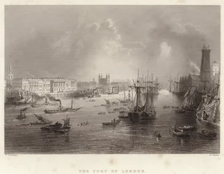 De haven van Londen