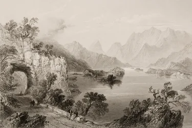 Het Bovenmeer bij Killarney, County Killarney, Ierland, uit 