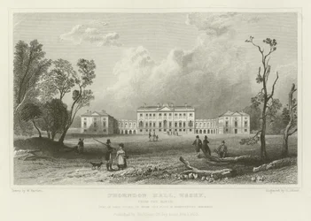 Thorndon Hall, Essex, vanuit het Noorden, Zetel van Lord Petrie