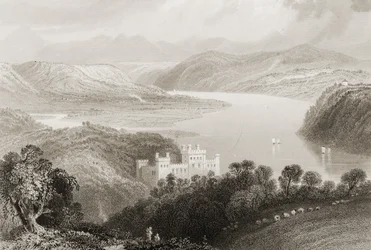 Vallei van de Blackwater tussen Youghal (County Cork) en Lismore (County Waterford), Ierland, uit 