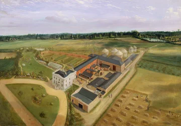 Tiptree Hall en boerderij, Essex, c.1850-60