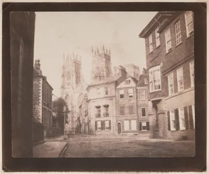 Een tafereel in York - York Minster vanaf Lop Lane