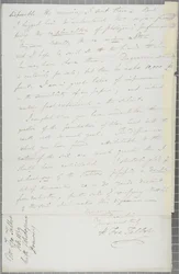 Ondertekende brief van William Henry Fox Talbot aan James David Forbes
