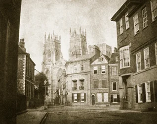 Westfront, York Minster, vanaf Lendall Street