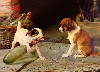 Ontkurken van de fles, 1887