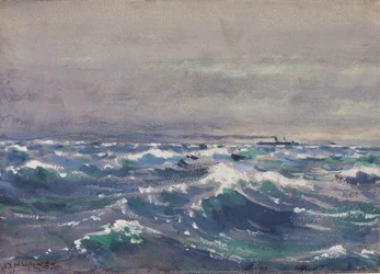 Op de stoomboot Bremen, bij Nova Scotia, 1880