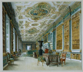 De Oude Balzaal, nu de Bibliotheek, Chatsworth